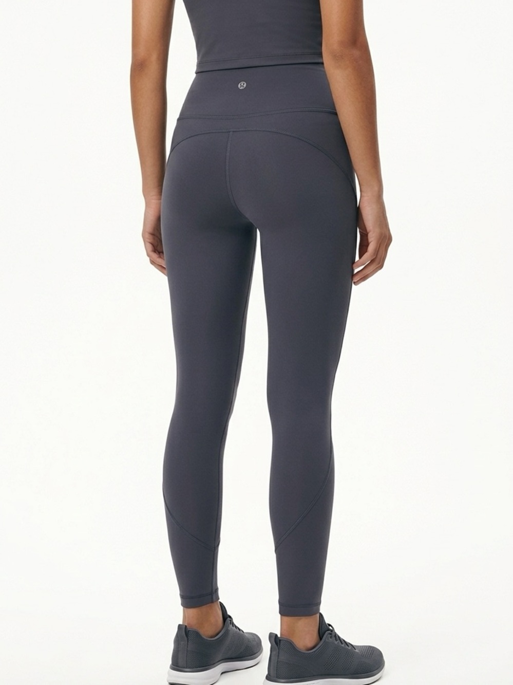 LULULEMON | In Movement 7/8 Tights Leggings Dark Shadow Gray Women’s Size 4